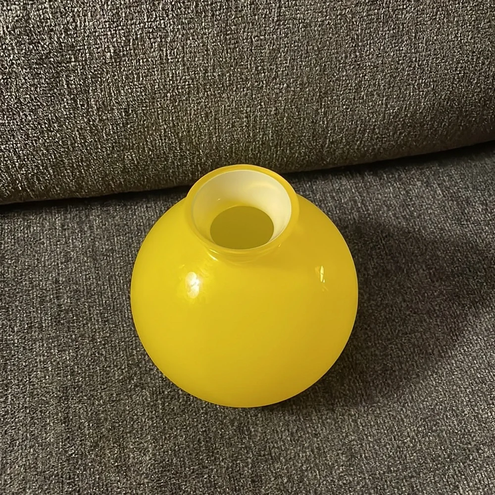 Crate & Barrel Yellow Candy Vase - New in Box